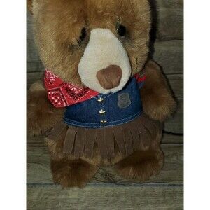Vintage Lou Rankin Plush Bear With Outfit. President Chase E Moore 2000